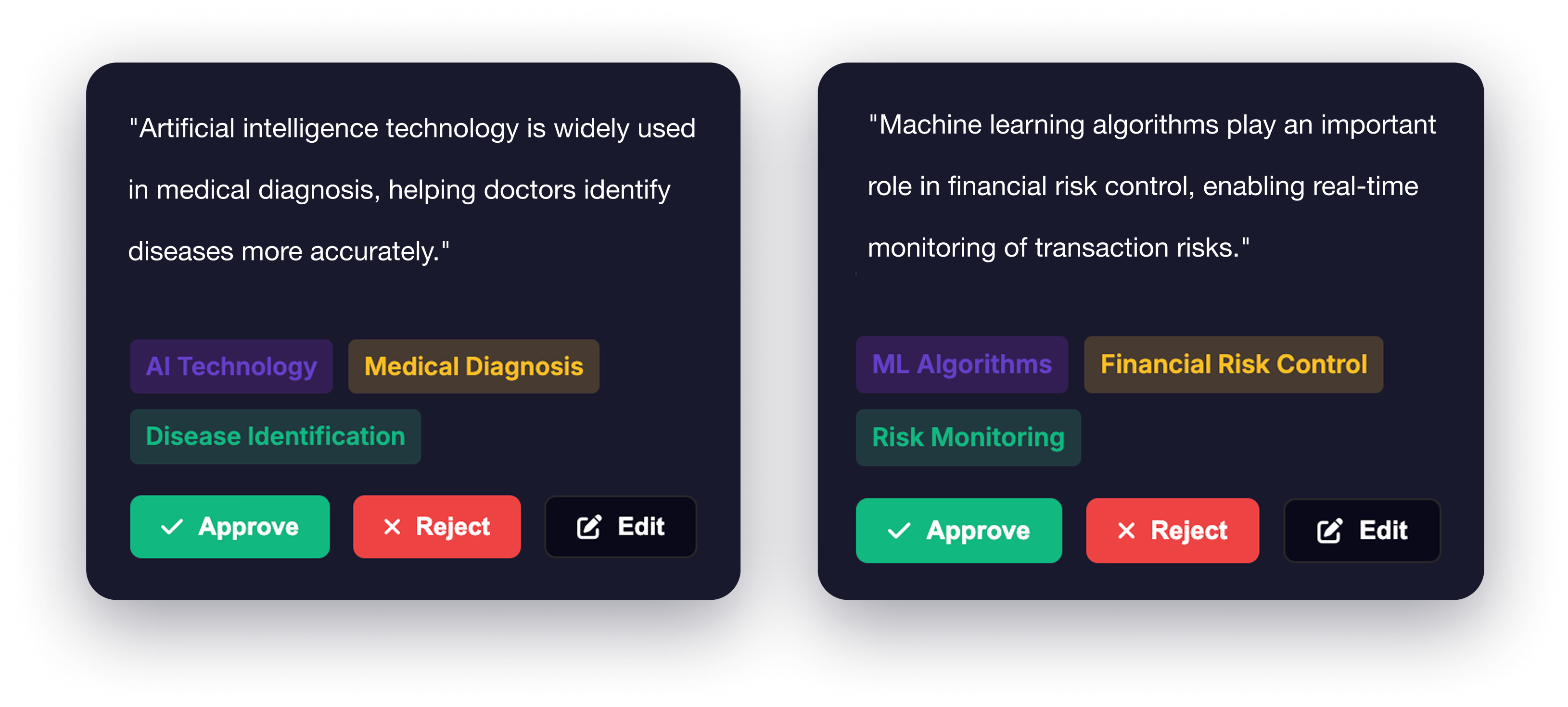 Human judgment in AI data annotation